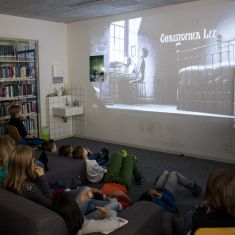 Kino in der Schulbibliothek