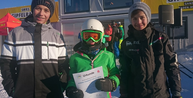 Das Angell-Skiteam bei Jugend trainiert für Olympia
