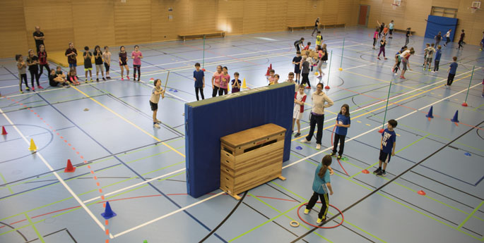 5. Klässler bei der Nikolausolympiade