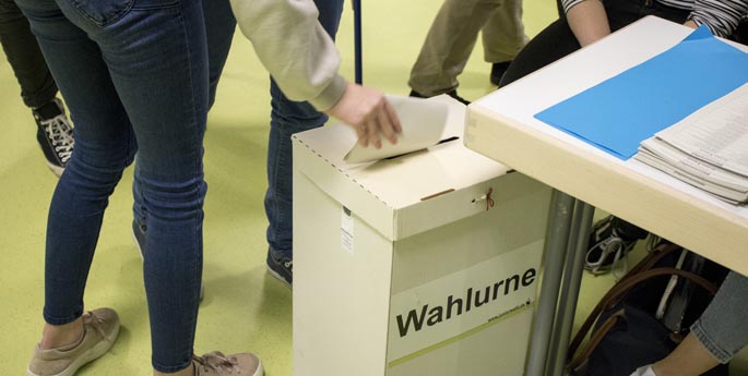 Europa-Juniorwahl am Montessori Zentrum ANGELL