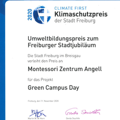 201024 Urkunde Umweltschutzpreis