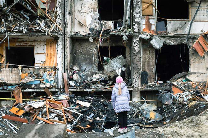 Zerstörungen in der Ukraine