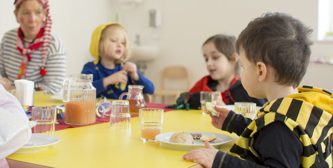 Fasnet in der Casa dei Bambini in Ebnet