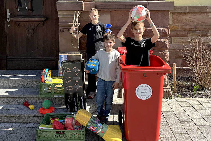 Spieltonne für die Grundschule