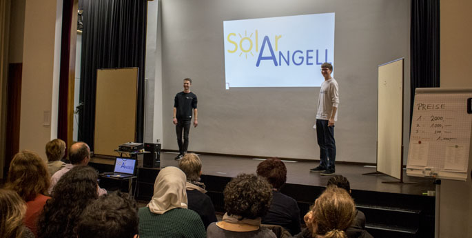 Sola(r)ngell beim Pitch der Freiburger Bürgerstiftung