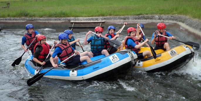 Rafting beim Schüleraustausch in Vichy