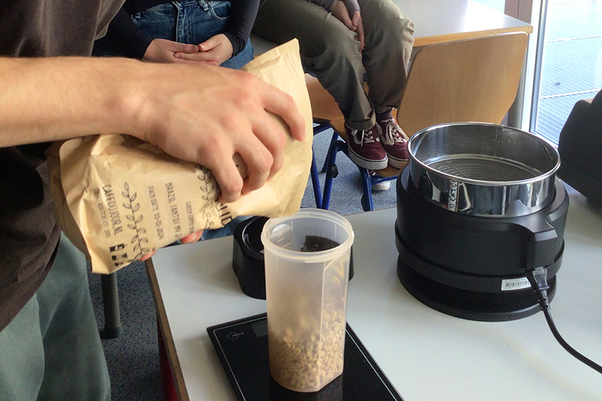 Kaffeerösten im Seminarkurs