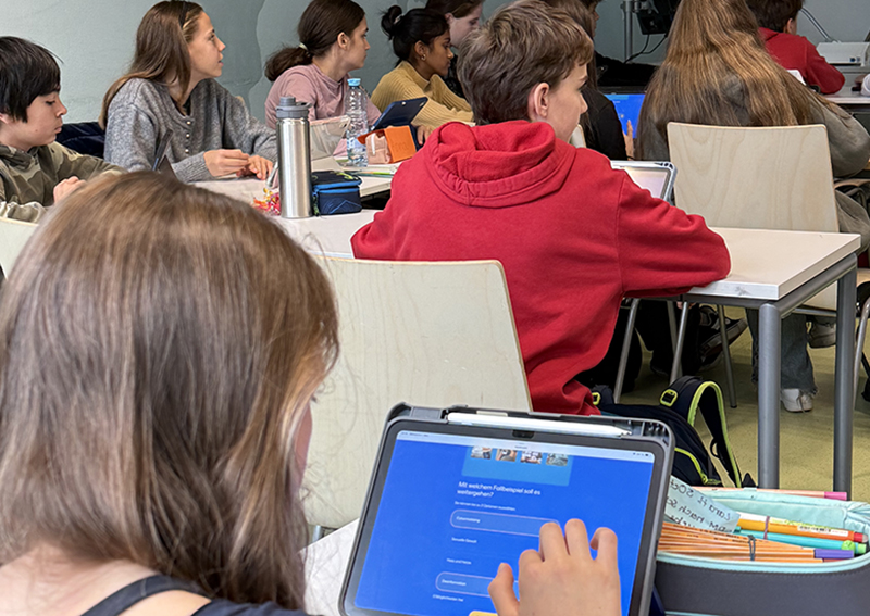 Digitale Schulstunde mit klicksafe