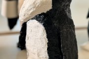 Pinguine aus Papier, Kleister und Gips