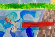 Wasser und Wasserfarben